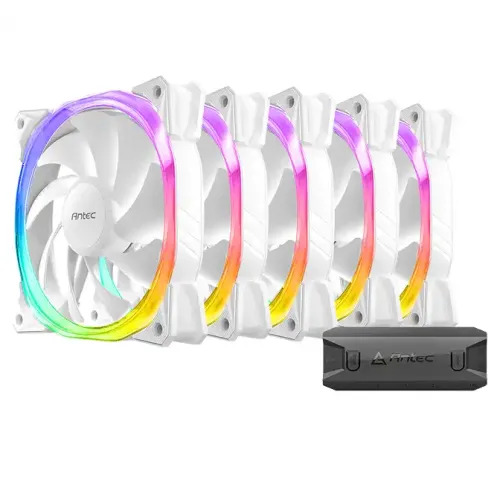 Antec Fusion 120 ARGB Case Fan White (5 in 1 Pack)