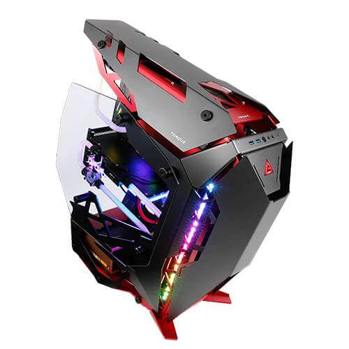 Antec TORQUE Black + Red Aluminum ATX Mid Tower Gaming Casing