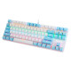 BAJEAL K100 TKL RGB Mechanical Gaming Keyboard (White-Blue)