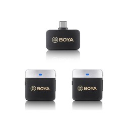 Boya BY-M1V4 2.4GHz Dual-Channel Wireless Microphone System