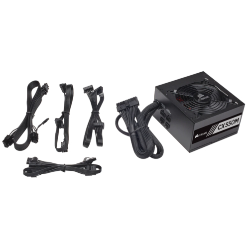 CORSAIR CX550M 550 Watt 80 PLUS BRONZE Semi Modular Power Supply