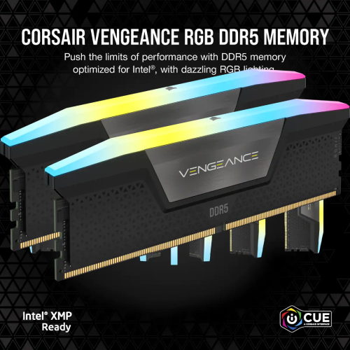 CORSAIR VENGEANCE RGB 16GB 5200MHZ DDR5 C40 AMD EXPO DESKTOP RAM