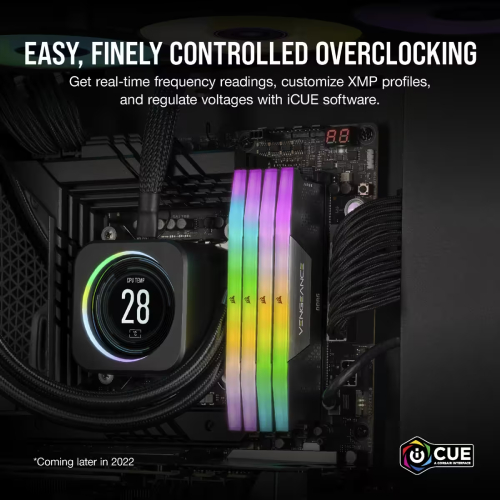 CORSAIR VENGEANCE RGB 16GB 5200MHZ DDR5 C40 AMD EXPO DESKTOP RAM