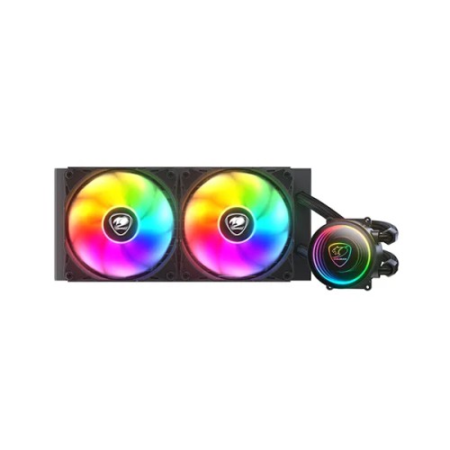 Cougar Poseidon Elite ARGB 240 240mm ARGB AIO Liquid CPU Cooler - Black