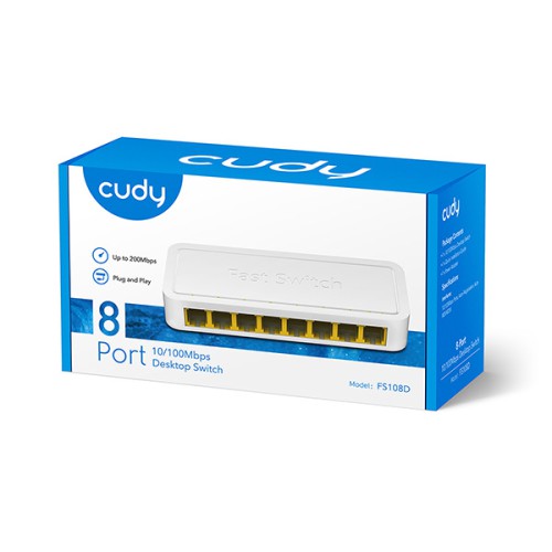 Cudy FS108D 8-Port 10/100Mbps Desktop Switch