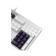 Ajazz AK35I White Backlit Wired Hotswappable Mechanical Keyboard