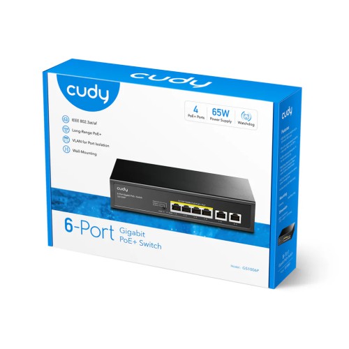 Cudy GS1006P 6 Port Desktop Switch