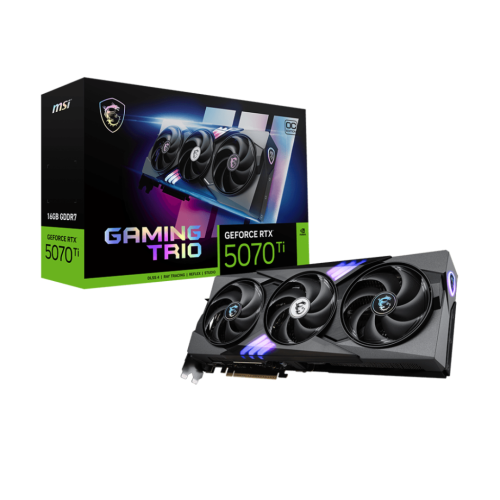 MSI GeForce RTX 5070 Ti 16G GAMING TRIO OC PLUS 16GB GDDR7 Graphics Card