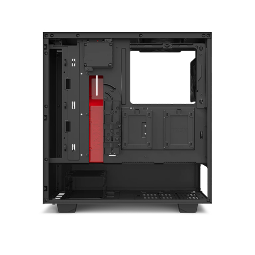 NZXT H510i Compact Mid-Tower RGB Gaming Case (Black-Red)