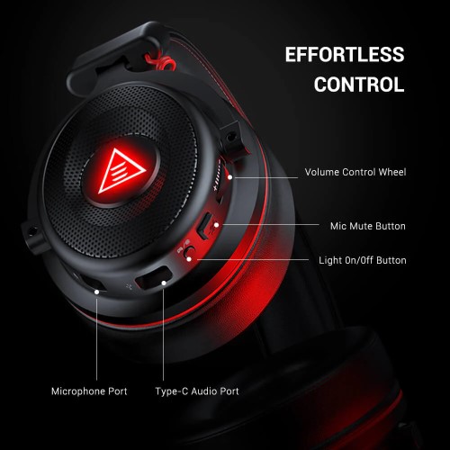 EKSA E900 Pro 7.1 Virtual Surround Sound Gaming Headset (Upgraded)