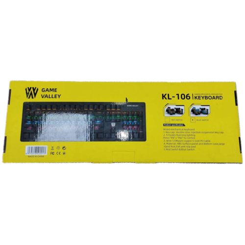 GAME VALLEY KL-106 MECHANICAL WIRED GAMING KEYBOARD