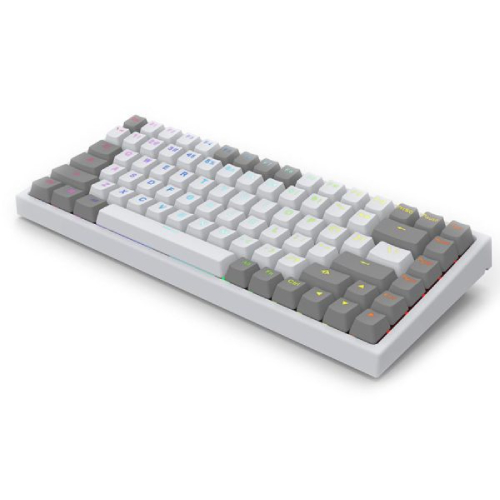 Keycool KC84 RGB Hotswap Mechanical Wired Keyboard (White)