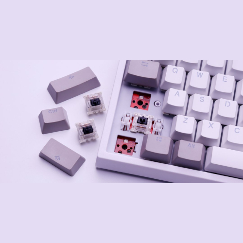 Keycool KC84 RGB Hotswap Mechanical Wired Keyboard (White)