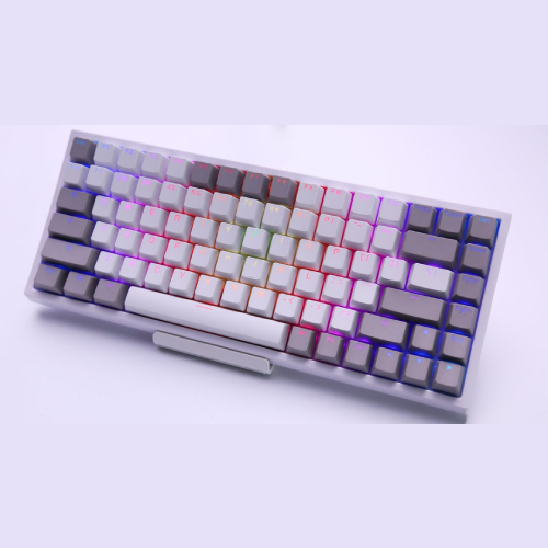 Keycool KC84 RGB Hotswap Mechanical Wired Keyboard (White)