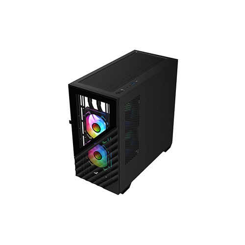 1STPLAYER D7 M-ATX RGB Gaming Case (Black)