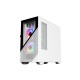 1STPLAYER D7 M-ATX RGB Gaming Case (White)