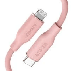 Anker PowerLine Soft USB-C to Lightning Cable 3ft – Pink