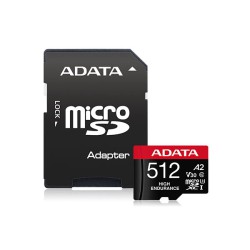 ADATA High-Endurance 512GB UHS-I Class 10 microSDXC Card for Surveillance Camera