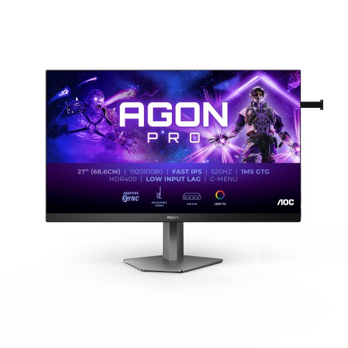 AOC AGON PRO AG276FK 27" 520Hz FHD Fast IPS Gaming Monitor