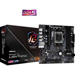 ASRock B650M PG Lightning AMD AM5 DDR5 Micro ATX Motherboard