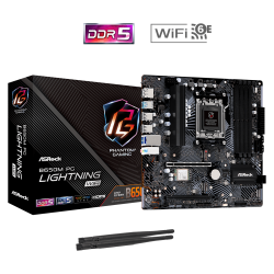 ASRock B650M PG Lightning WiFi AMD AM5 DDR5 Micro ATX Motherboard