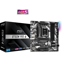 ASRock B760M Pro-A Intel DDR5 LGA1700 Micro ATX Motherboard