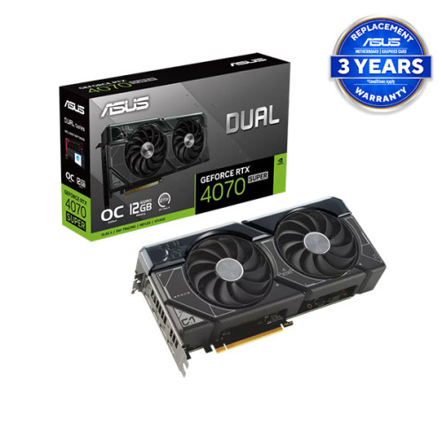 ASUS Dual GeForce RTX 4070 SUPER OC Edition 12GB GDDR6X Graphics Card