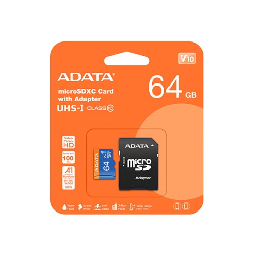 Adata 64GB Class 10 microSD Memory Card