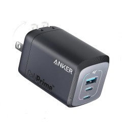 Anker Prime 100W GaN Wall Charger (3 Ports) With USB C Cable