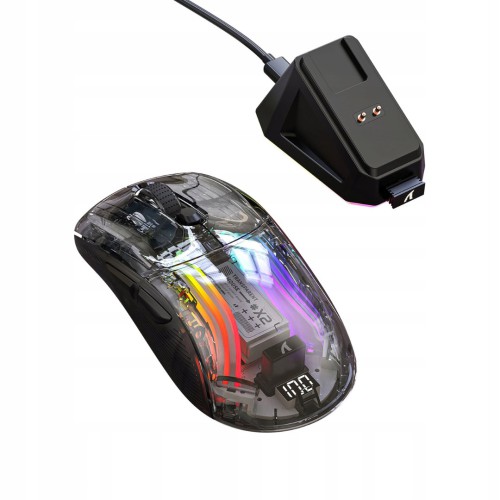 Attack Shark X2 PRO with Charging Dock, Tri-Mode Gaming Mouse 7 Button Gaming Mouse