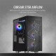 CORSAIR 275R Airflow Tempered Glass Mid-Tower Gaming Case — black