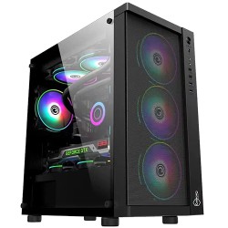 Carbono CG02XZM M-ATX Gaming Case Black