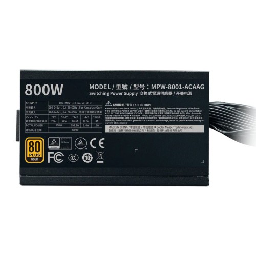 Cooler Master G800 GOLD 800W 80 Plus Gold Power Supply