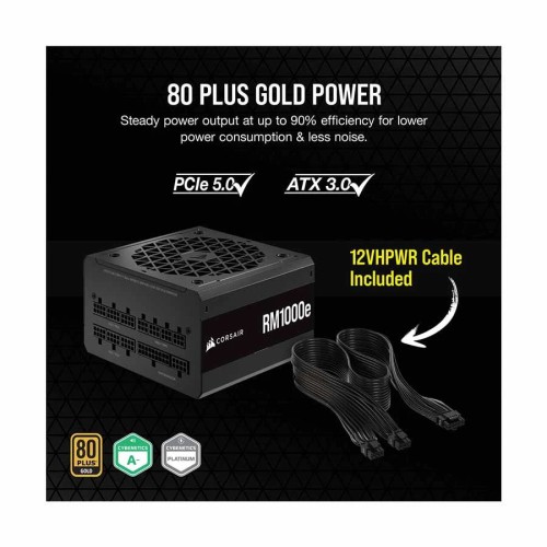 Corsair RMe Series RM1000e ATX 3.0 1000W 80 PLUS Gold Certified Fully Modular Power Supply