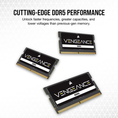 Corsair VENGEANCE 16GB 5200MHz DDR5 SODIMM Laptop RAM