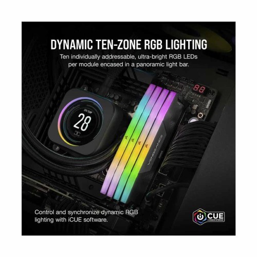 Corsair Vengeance RGB 24GB DDR5 7200MHz Black Gaming Desktop RAM