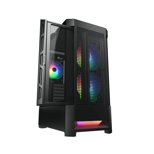 Cougar AIRFACE RGB Mid Tower Gaming Casing - Black