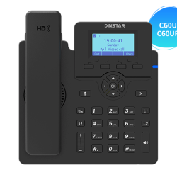 DINSTAR C60UP Entry Level IP Phone with POE & With Adapter