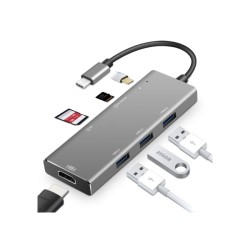 Havit H408 7 In 1 USB Type-C HUB