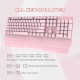 Havit KB389L Mechanical Gaming Wired Keyboard And Mouse Combo Pink