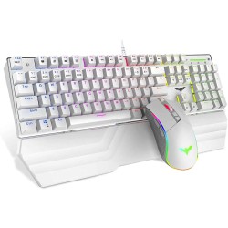 Havit KB389L Mechanical Gaming Wired Keyboard And Mouse Combo WHITE