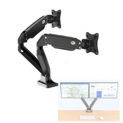 Kaloc DS110-2 17-33 Inch LCD/LED Monitor Dual Arm Gas-Strut Flexi Desk Mount Stand