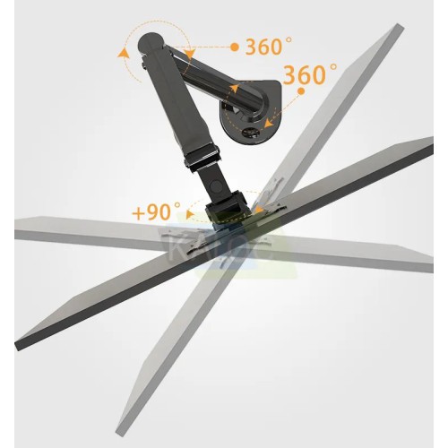 Kaloc KLC-DS200 Single Gas Spring Monitor Desk Mount Stand