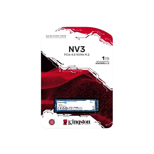 Kingston NV3 1TB M.2 2280 NVMe PCIe Gen4 Internal SSD