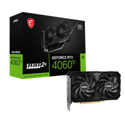 MSI GeForce RTX 4060 Ti 8G VENTUS 2X BLACK E1 OC 8GB GDDR6 Graphics Card