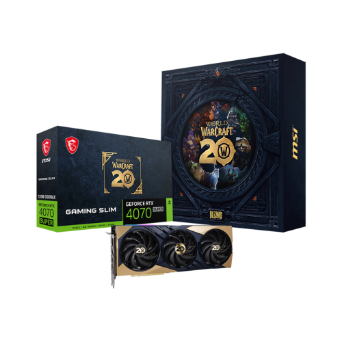 MSI GeForce RTX 4070 SUPER 12G GAMING SLIM World of Warcraft EDITION Graphics Card