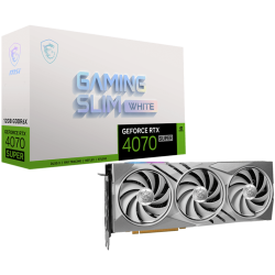 MSI GeForce RTX 4070 SUPER 12G GAMING X SLIM Graphics Card (WHITE)