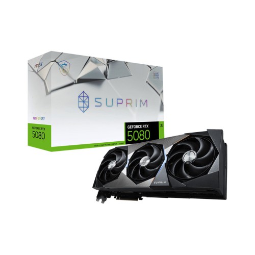 MSI GeForce RTX 5080 16G SUPRIM SOC 16GB GDDR7 Graphics Card