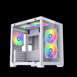 Maxcool Inferno MC5 Micro ATX Gaming Computer Case (White)