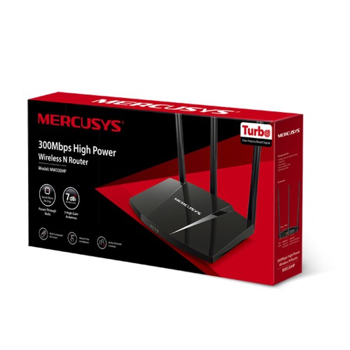 Mercusys MW330HP 300Mbps 3 Antenna High Power Wireless N Router